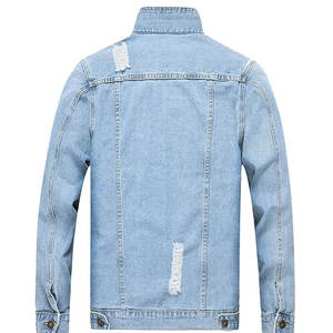 แจ็คเก็ตยีนส์เดนิมย้อมสีแบบกำหนดเอง แจ็คเก็ตยีนส์วินเทจแบรนด์เนมสำหรับผู้ชาย แจ็คเก็ตกันลมติดกระดุม สำหรับผู้หญิงและผู้ชาย - Product Image 4