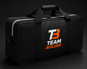 Team <b>Builder</b> Custom Ice Hockey Apparel Storage <b>Bag</b>-Waterproof Polyester/Nylon with Zipper Button Closure Ventilated Mesh Panels - Product Image 2