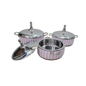 Casserole décorative faite à la main haut de gamme servant une marmite de taille standard martelée couverture de marmite de conception qualité durable - Product Image 5