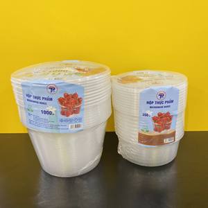 Nouvelle conception Vietnam Fabricant 20oz Injection Forme Ronde pp Récipient En Plastique avec Couvercles Alimentaire À Emporter Salade Micro-ondes - Product Image 5