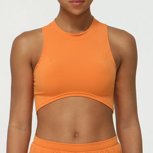 Chaleco de Yoga de secado rápido para correr para mujer, chaleco de Yoga de estilo deportivo de verano para mujer con almohadillas - Product Image 3