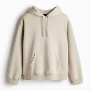 Sudadera con capucha de lana de algodón 100% para hombre, Jersey holgado con cuello con capucha, sudadera de peso pesado para invierno - Product Image 5
