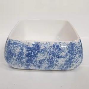 Fregadero de lavabo de cerámica de mesa ovalada negra Fabricante Fregadero de agua de lavabo de mesa de mano de lavado de Color negro - Product Image 3