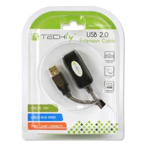 Cable de Extensión USB 2.0 de 10 m, Color Negro Activo, Cable de Datos IUSB REP10TY - Product Image 3