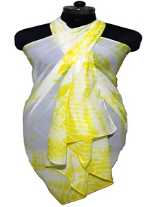 Nouvelle mode classique cravate teinture Floral Sarong 100% coton fait à la main dames maillots de bain couverture maillot de bain Wrap motif Animal - Product Image 5