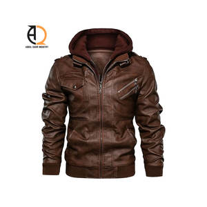 Chaqueta Bomber Larga de Cuero Genuino Personalizada, Impermeable, Transpirable, Estilo Motociclista para Hombre - Product Image 2
