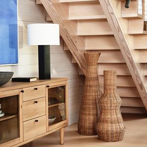 <b>Extra</b> <b>Large</b> Vietnam Handmade Boho Woven Wicker Rattan <b>Floor</b> <b>Vases</b> for Home Decor - Product Image 6