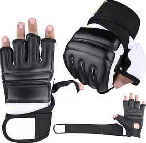 Lightweight Design Leather low Prices Custom Size best Fit Adjustable Oem Services durable MMA <b>Gloves</b> <b>Waterproof</b> <b>Men</b> MMA <b>Gloves</b> - Product Image 1