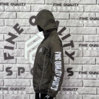 Veste coupe-vent personnalisée avec surpiqûres réfléchissantes, broderie réfléchissante et fermeture éclair, style streetwear, vêtements spéciaux