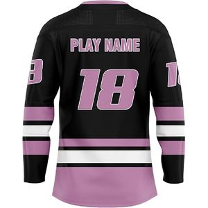 Vente chaude hommes Top Qualité Coloré Équipe Commande Personnalisé Sublimation Complète Maillot De Hockey Sur Glace - Product Image 6
