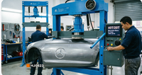 Nouvel Arrivage – Presse Hydraulique 40T 20T pour Réparation Automobile Mercedes Benz Classe E 1994-2016 avec Manomètre pour Usage en Atelier