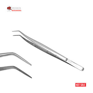 Meriam Dressing Tweezer Alicates 6 "Serrado Punta regular Examen Limpieza de dientes e inspección Juego de instrumentos quirúrgicos dentales - Product Image 3