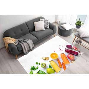 Tapis imprimé fruits et légumes : moderne, lavable en machine, décoration intérieure, avec tapis à poils doux - Product Image 3