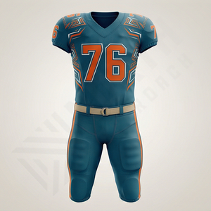 Meilleur maillot de football américain pour jeunes, ensemble uniforme personnalisé, manches courtes, respirant, grande taille, performance professionnelle - Product Image 1