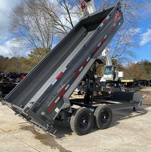 <b>Top</b> Notch 2026 716 14K Dump Trailer 7 Ton Tandem Axle 3ft Sides Hydraulic Steel Bed Motor Gear High Productivity - Product Image 3