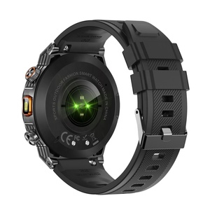 AK81 สมาร์ทวอทช์สำหรับผู้ชาย หน้าจอสัมผัส LCD ขนาด 1.46 นิ้ว IP68 กันน้ำ รองรับการโทรผ่านบลูทูธ พร้อมฟังก์ชั่นวัดอัตราการเต้นของหัวใจ และไฟฉาย - Product Image 4