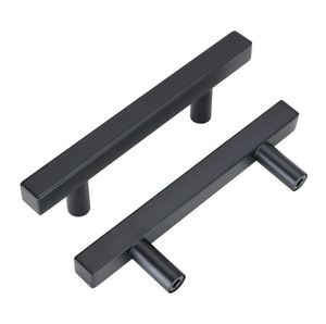 Poignée de tirage d'armoire à tiroirs créative noir mat pour la maison cuisine bureau meubles quincaillerie porte tiroir armoire poignée d'armoire - Product Image 5
