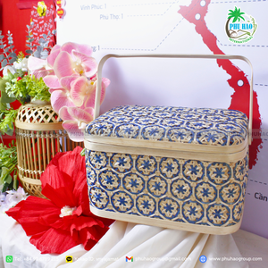 Venta caliente Exportación de regalo de Vietnam en estilo con cestas de regalo de bambú multiusos y tejidas a mano con alta calidad - Product Image 6