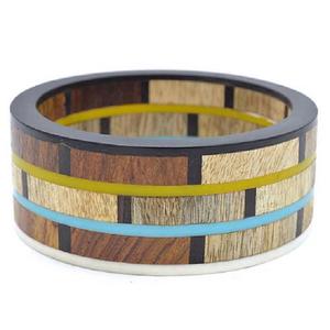 Pulsera de madera de diseño único para mujer, brazaletes hechos a mano de brazaletes de resina de madera Natural de buena calidad - Product Image 2