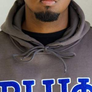 Phi Beta Sigma BLEU Chenille Hoodie Acier Gris Doux Coton Polaire Grec Vie Fraternité Pull à Capuche avec Poche Kangourou - Product Image 4