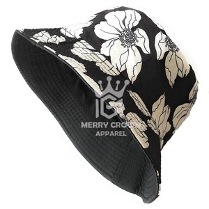 หมวกบักเก็ตสำหรับใส่เดินชายหาดทำจากผ้าซับลิเมชัน - Product Image 1