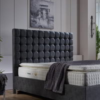 Ensemble de lit d'hôtel OEM avec sommier et matelas pour hôtels 3-5 étoiles, mobilier de chambre commercial moderne, couleur personnalisée, Turquie, salon