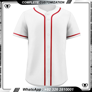 เสื้อเบสบอลคุณภาพสูงพร้อมโลโก้ชื่อและตัวเลือกสีที่กำหนดเอง - Product Image 5