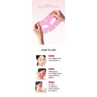 Masque en gelée de collagène rouge, lot de 4, masque facial