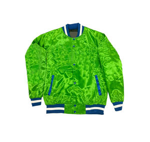 แจ็กเก็ตเบสบอลผ้าซาตินมหาวิทยาลัยมหาวิทยาลัยแจ็กเก็ตเบสบอลระบายอากาศได้ดีไซส์ใหญ่พิเศษสำหรับฤดูหนาว - Product Image 5