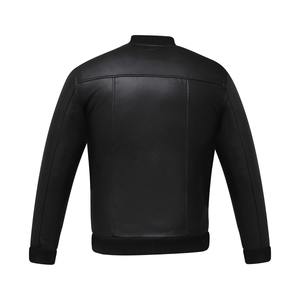 Custom High Quality Distressed Pu Satin Winter Flight <b>Jacket</b> Stand Collar Casual Classic <b>Biker</b> Breathable Winter Bomber Size 4XL - Product Image 4