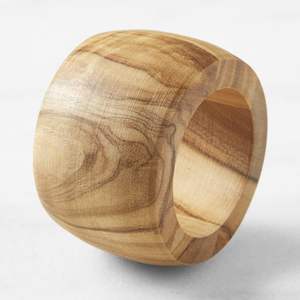 Accessoire de rond de serviette en bois durable adapté à une utilisation quotidienne ainsi qu'aux décorations de table de fête - Product Image 1