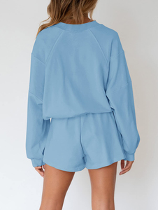 100% conjuntos personalizables para mujer, conjunto de 2 piezas, ropa de calle para mujer, de algodón 100% Material, logotipo ligero de secado rápido hecho a medida - Product Image 4