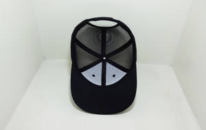 Blanc plaine 6 panneau chapeaux de camionneur casquettes de camionneur personnalisé Logo personnalisé chapeaux de sport fabriqués par Injae Vina usine Vietnam - Product Image 6