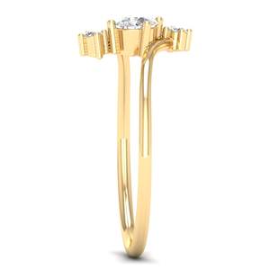 แหวนหมั้นเพชรโมอิสซาไนต์ทรงรี 0.4 กะรัต ทองคำแท้ 14K ราคาขายส่ง REYES สำหรับผู้หญิง พร้อมใบรับรอง GRA เครื่องประดับสำหรับผู้หญิง - Product Image 3