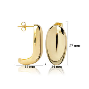 Boucles d'oreilles en argent au design unique et délicat turc fait à la main en argent sterling 925 bijoux en gros - Product Image 2