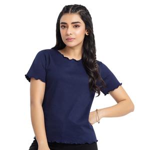 Cómoda camiseta de malla para mujer, superventas, baja Moq, Camiseta corta para mujer, hecha en Pakistán - Product Image 2