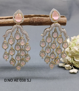 Stylish Lightweight <b>Drop</b> <b>Earrings</b> With Unique Modern Look Designed For Comfort And Everyday <b>Fashion</b> Women And Girls From India - Product Image 1