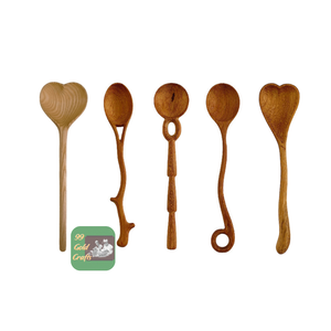 Cuillère en bois du Vietnam, fabriquée à la main, écologique, outil de cuisine pour la cuisine et le service quotidiens - Product Image 3