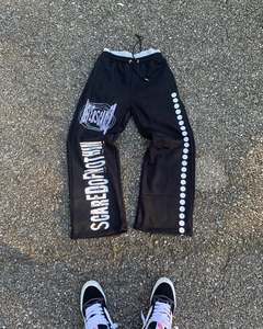 Sudadera de Forro Polar con Estampado Lavado a la Piedra, Transpirable, Resistente al Viento, Corte Holgado, Cierre con Cordón, Diseño Sólido - Product Image 2