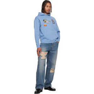 Sweat à capuche doublé en polaire pour homme personnalisé, streetwear de haute qualité, vintage, hiver, 100% coton, ODM, uni, teint - Product Image 2