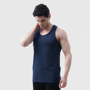 Débardeur en pur coton couleur personnalisée en gros débardeur à séchage rapide musculation gymnastique entraînement ajusté sport hommes débardeur - Product Image 3