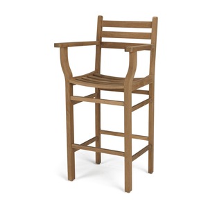 High-Grade Teak Wood Set for Luxury Outdoor <b>Bar</b> Furniture for Garden Living Room Hotel Courtyard Entry-High <b>Table</b> High <b>Chair</b> - Product Image 3
