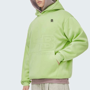 Sweat-shirts à capuche surdimensionnés personnalisés avec logo, vêtements décontractés, matière respirante en coton et polyester, col à capuche pour la saison hivernale - Product Image 1