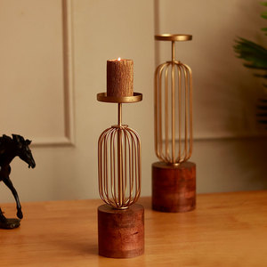 Meilleurs prix pour support de bougie de table en métal antique pour la décoration intérieure et les cadeaux directement d'Inde - Product Image 5