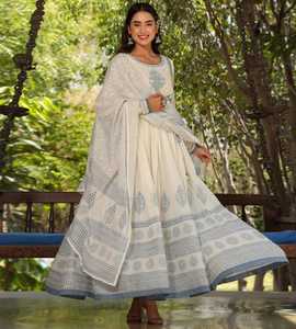 Costume en coton uni Salwar Kameez, costume indien en coton, magnifique robe de soirée - Product Image 1