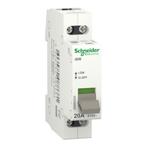 Relè SCHNEIDER ELECTRIC A9S60220 Acti9 ISW Interruttore a 2 Poli 20A 415V - Product Image 1