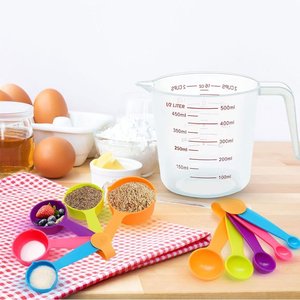 Cuillères doseuses colorées Myrva 100 ml, outils de cuisine en plastique pour la pâtisserie et la cuisine - Product Image 3