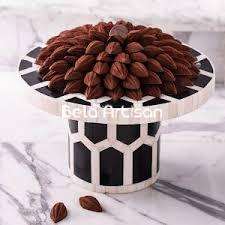 Exhibición de vajilla de soporte de pastel de madera artesanal de lujo al por mayor con herramientas de pastel decorativas superiores redondeadas - Product Image 5