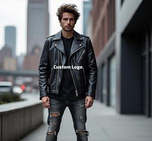 แจ็กเก็ตหนังแฟชั่นชั้นสูงผู้ผลิตเสื้อแจ็คเก็ตหนังออกแบบได้ตามต้องการสำหรับแบรนด์แฟชั่น - Product Image 3