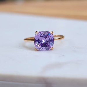 Handmade 925 Starling Silver <b>Ring</b> <b>Indian</b> Natural Amethyst Stone Vintage Fine Jewelry for Weddings Engagements Wholesale Lot - Product Image 6